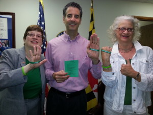 Congressman John Sarbarnes, Board Members Cynthia Campbell, Sonia Socha
